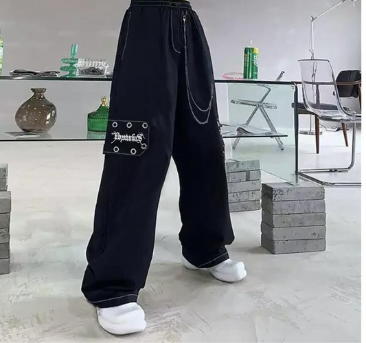 بجامه هاراجوكو واسعة ،بدون سلسلة , قالب طبيعي ✅