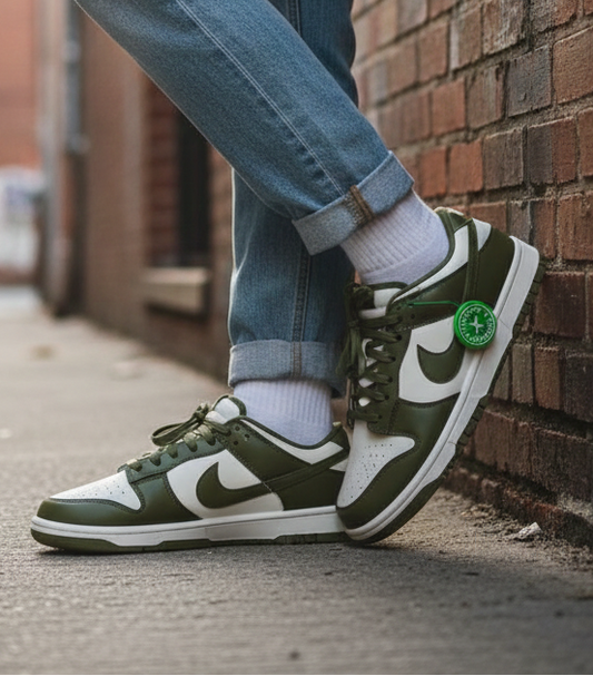 SB Nike حذاء نايك ناصي زيتوني وبيجي ,قالب طبيعي ✅