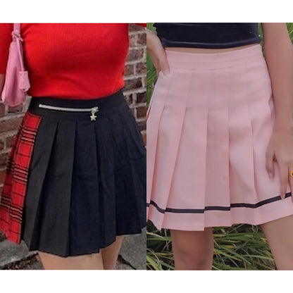 تنورات نسائيه قصيره 2 موديلات , قالب طبيعي •