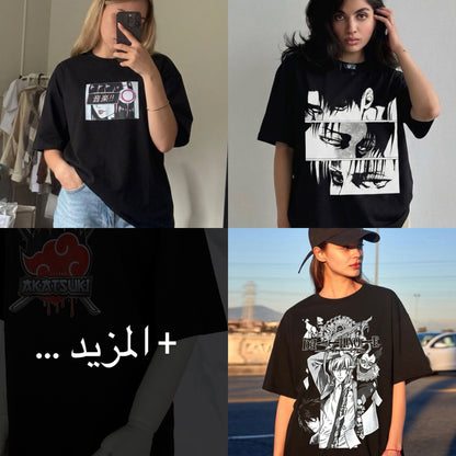 تيشيرتات انمي بطبعات مختلفه , قالب طبيعي •