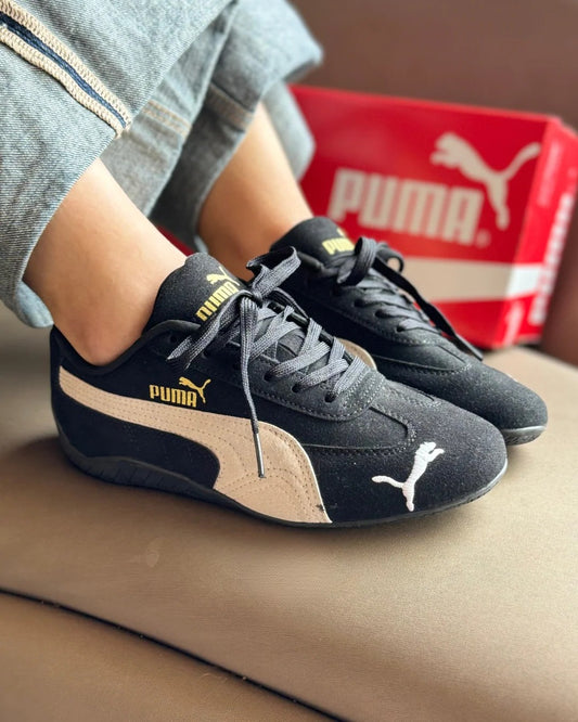 حذاء بوما شاموا اسود , قالب طبيعي (القياسات بين 36>45) - PUMA