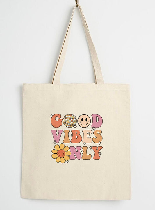 GOOD VIBES ONLY توت باك طبعة✅