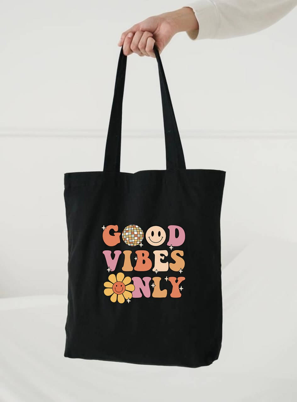 GOOD VIBES ONLY توت باك طبعة✅