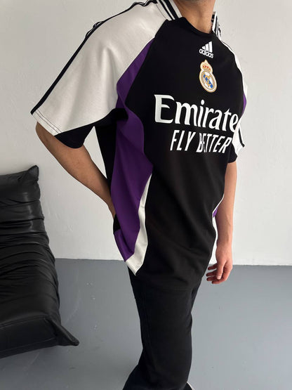 تيشيرت ريال مدريد اديداس اسود وبنفسجي , قالب كبير✅