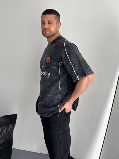 تيشيرت مغسول برشلونة نايك , قالب كبير✅
